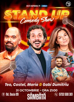 Stand-up Comedy cu Teo, Costel, Maria Popovici - Gabi Dumitriu la Club 99 - Show 2