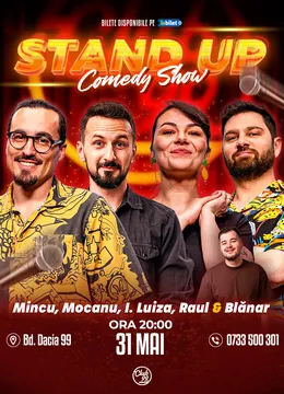 Stand-up Comedy cu Mincu, Mocanu, Ioana Luiza, Raul Gheba & Blănar la Club 99