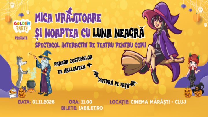 Cluj-Napoca:  Mica vrajitoare si noaptea cu luna neagra