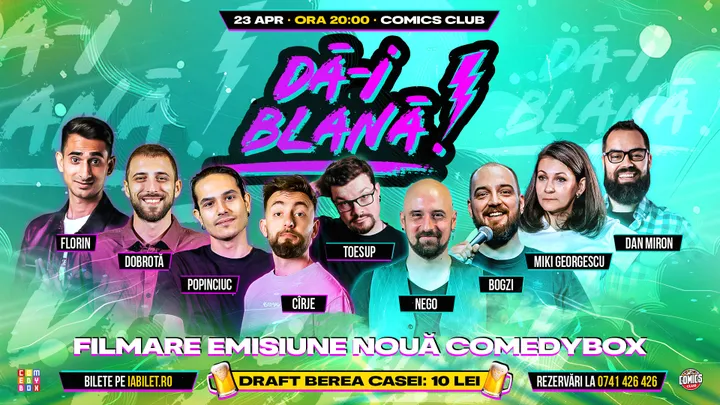 Dă-i Blană! Spectacol de comedie la ComicsClub!