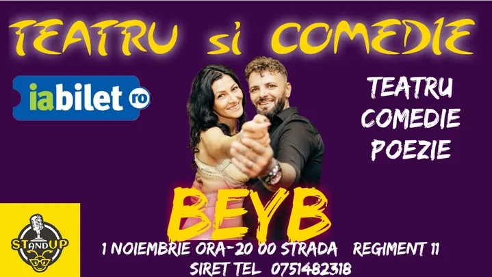 Galați: Teatru si Comedie cu Anghel Constantin si Stancanu Anamaria