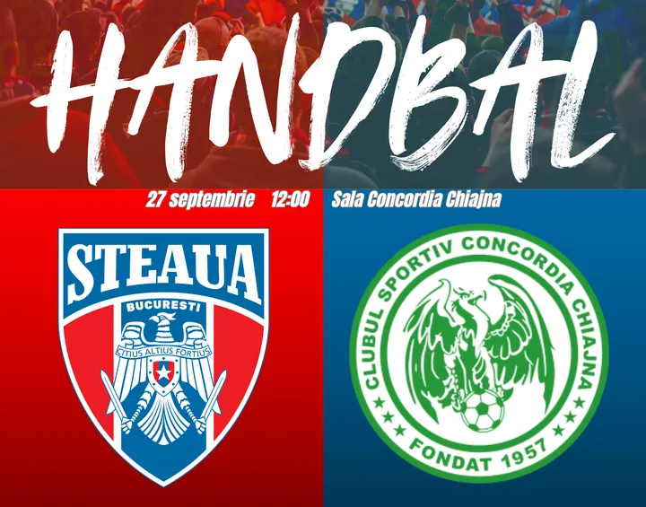 Handball: CSA Steaua Bucureşti – CS Concordia Chiajna