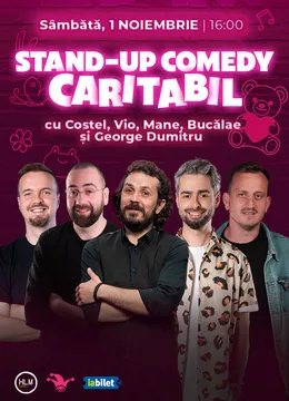 Stand-up comedy caritabil cu Costel, Vio, Mane, Bucălae și George Dumitru