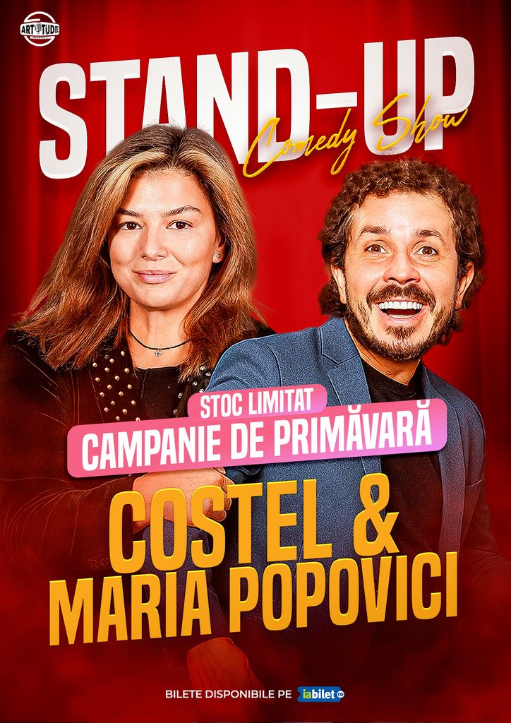 Bistrita: Costel și Maria Popovici - Stand Up Comedy Show - ORA 21:00