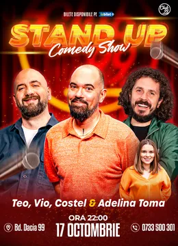 Stand-up Comedy cu Teo, Vio, Costel - Adelina Toma la Club 99