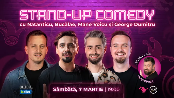 The Fool: Stand-up comedy cu Bucălae, Mane Voicu, Natanticu și George Dumitru