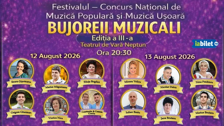 Festivalul – Concurs Național de Muzică Populară și Muzică Ușoară „Bujorii Muzicali” – Ediția a III-a
