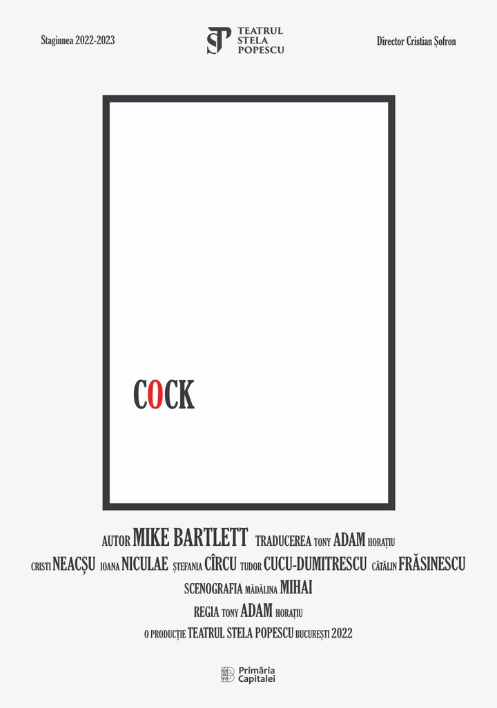 "Cock" de Mike Barlett @ Teatrul Excelsior