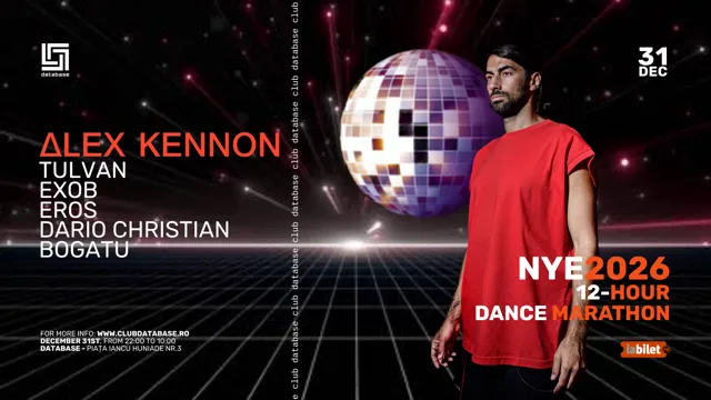 Timisoara: Database presents: NYE 2026 – 12 Hour Dance Marathon