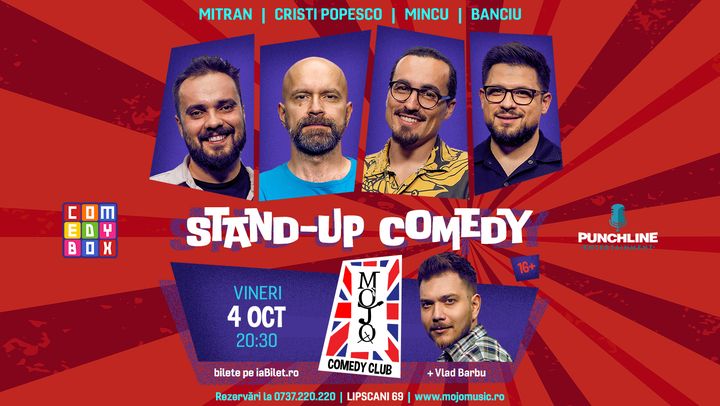 Stand-up Comedy cu Mincu, Virgil Ciulin, Banciu și Cristi Popesco
