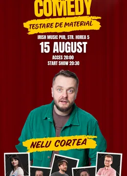 Cluj-Napoca: Stand-Up Comedy - Testare de material cu Cortea, George, Mădălina, Szabo, Havriciuc și Traian