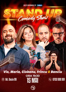 Stand-up Comedy cu Vio, Maria Popovici, Andrei Ciobanu, Frîncu, Banciu la Club 99
