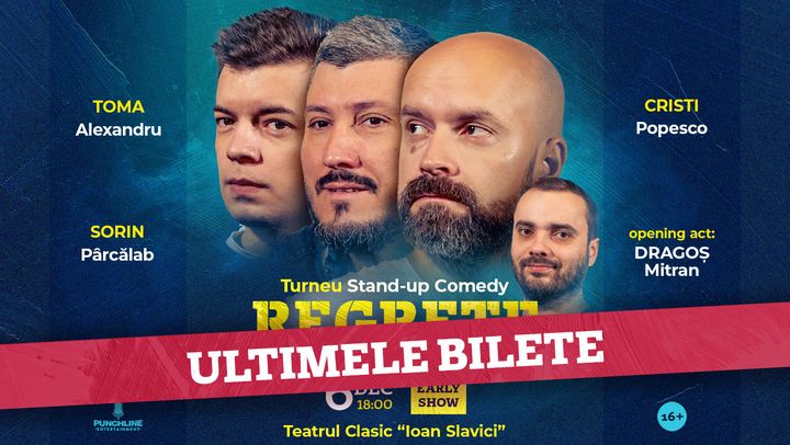 Arad: Stand-up Comedy cu Toma, Cristi & Sorin Pârcălab Early Show