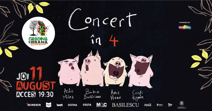 Concert în 4 | Grădina Urbană Herăstrău