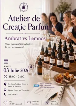 Atelier de Creație Parfum: Lemnos vs. Ambrat
