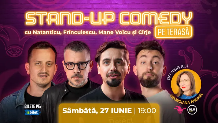 The Fool Terasa: Stand-up comedy cu Cîrje, Mane, Frînculescu și Natanticu