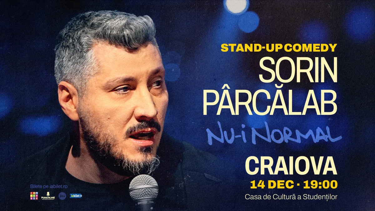 Craiova Stand-up comedy cu Sorin Pârcălab | Nu-i normal
