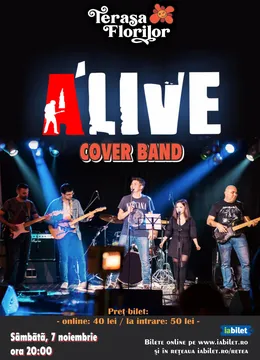 Concert de rock&blues cu A'LIVE - cover band