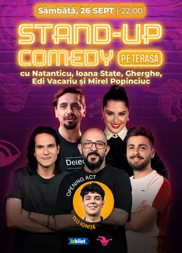 The Fool Terasa: Stand-up comedy cu Natanticu, Ioana State, Gherghe, Edi Vacariu și Mirel Popinciuc