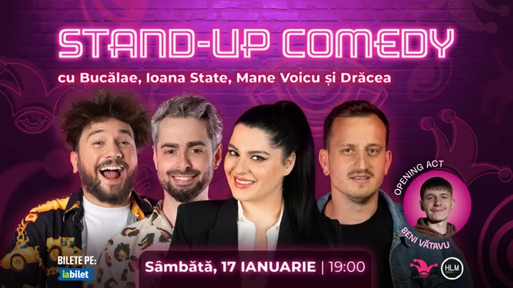The Fool: Stand-up comedy cu Bucălae, Ioana State, Mane Voicu și Drăcea