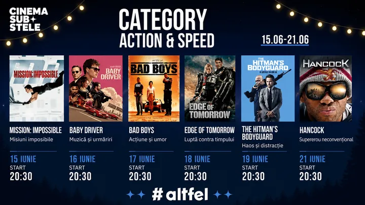 Cinema sub stele: Action & Speed Week