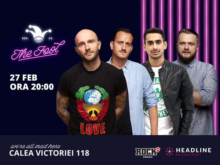 The Fool: Stand-up comedy cu Bordea, Cortea, Mane și Florin Gheorghe