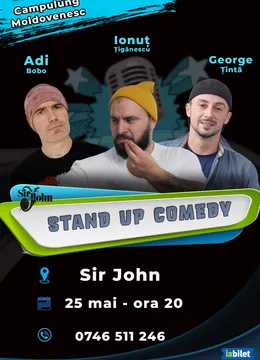 Campulung Moldovenesc: Stand-up comedy show cu Țigănescu, Țintă și Adi Bobo