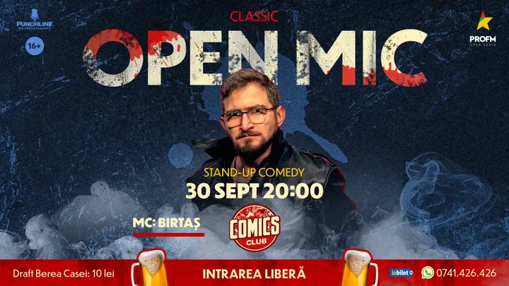 Stand-up Comedy OpenMic la ComicsClub!
