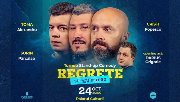 Targu Mures: Stand-up Comedy cu Toma, Cristi & Sorin Pârcălab