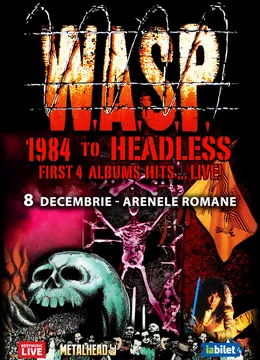 W.A.S.P. 1984 TO HEADLESS la Arenele Romane