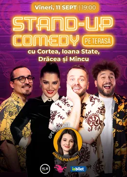 The Fool Terasa: Stand-up comedy cu Cortea, Ioana State, Mincu și Drăcea