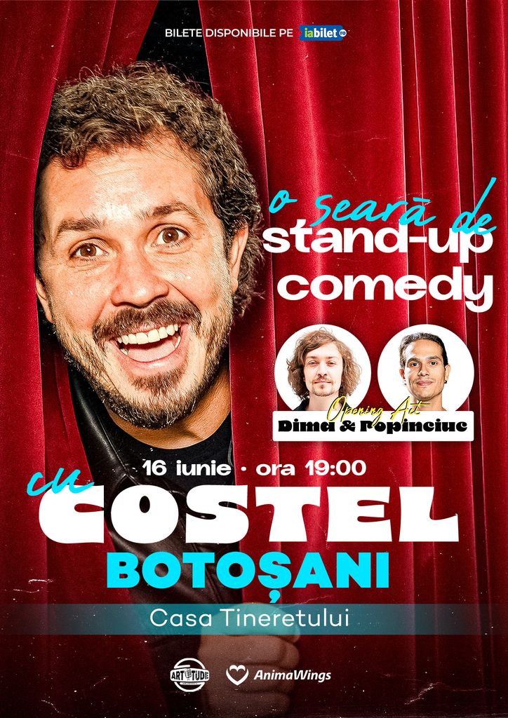 Botoșani: O seară de stand up comedy cu Costel | Comedy Show