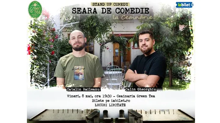 Open Mic la Ceainăria Green Tea cu Călin Gheorghiu și Cătălin Răileanu