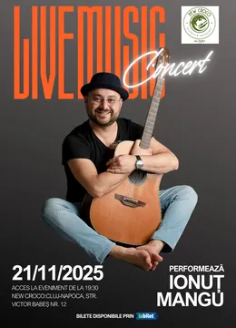 Cluj-Napoca: Live music - Ionut Mangu