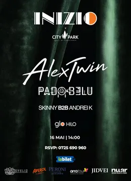 Constanta: Inizio x City Park presents Alex Twin, Pado & Belu