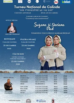 Turneu național de colinde: Sub fereastră la om bun! Suzana și Daciana Vlad- Gemenele Folclorului Maramureșean