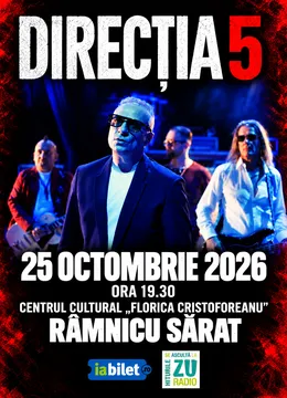 Ramnicu Sarat: Concert Direcția 5 - „100% Direcția 5”