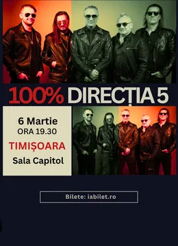 Timisoara: Concert Direcția 5 - "100% Directia 5"