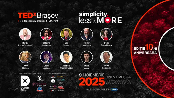 Brașov: TEDxBrașov @ SIMPLICITY - Less is More