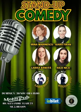 Brasov: Stand-Up Comedy cu Marinescu, Firan, Nica, Bănuță