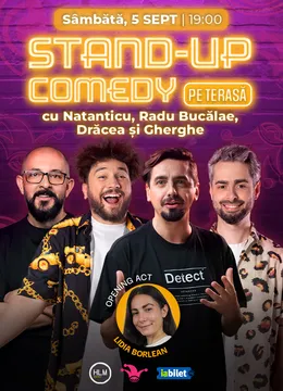 The Fool Terasa: Stand-up comedy cu Bucălae, Natanticu, Gherghe și Drăcea