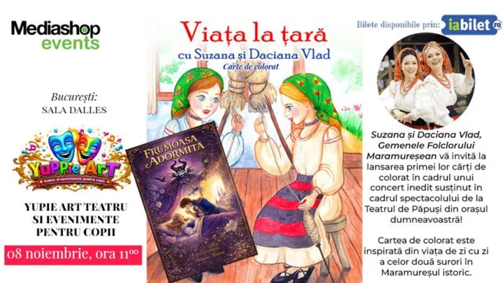 Teatru de copii & Concert cu Suzana și Daciana Vlad Gemenele Folclorului Maramureșean