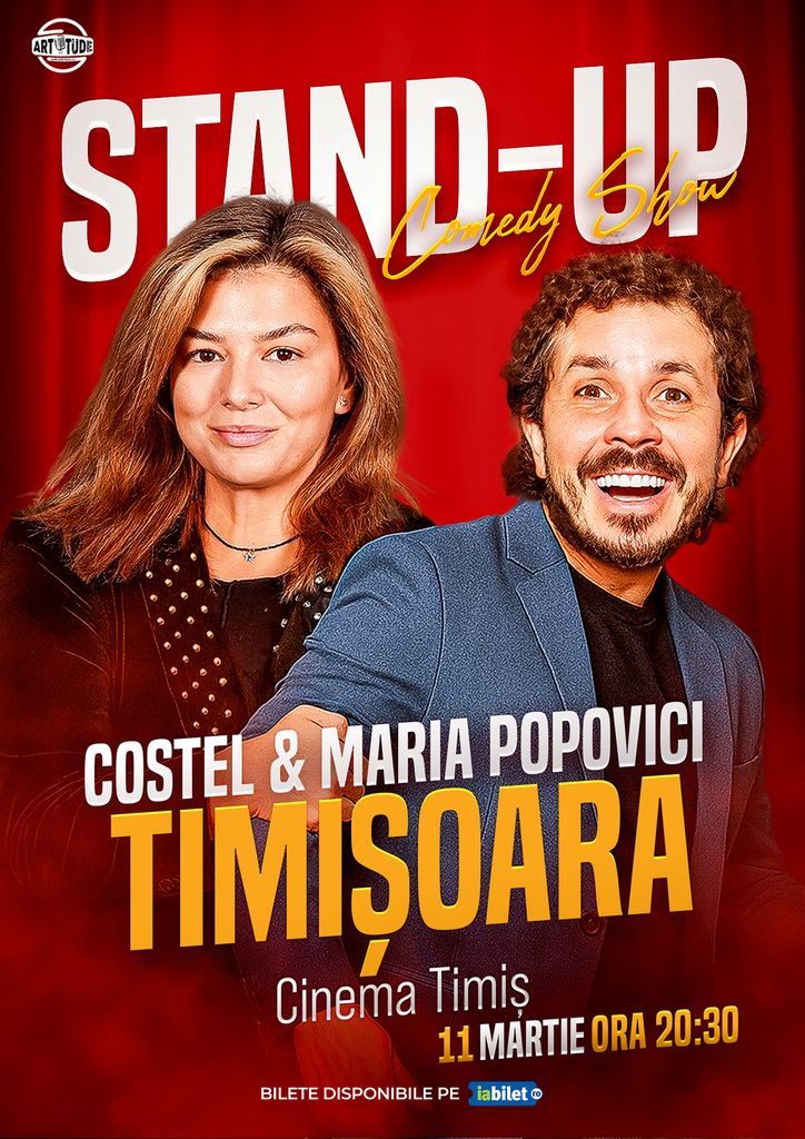 Timisoara: Costel și Maria Popovici - Stand Up Comedy Show 2 | ora 20:30