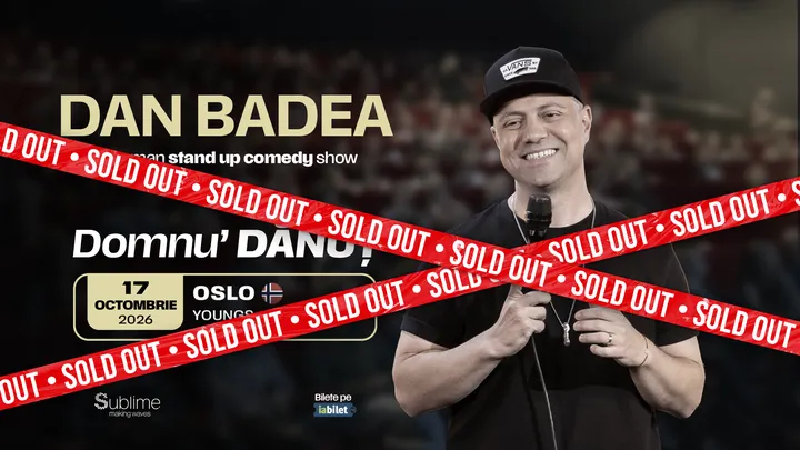 Oslo: Stand-up Comedy cu DAN BADEA - “Domnu’ DANUT” - ORA 20:30