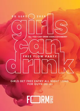 Girls Can Drink: Free Flow Party Summer Edition at FORM Space