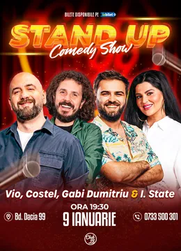 Stand-up Comedy cu Vio, Costel, Gabi Dumitriu & Ioana State la Club 99