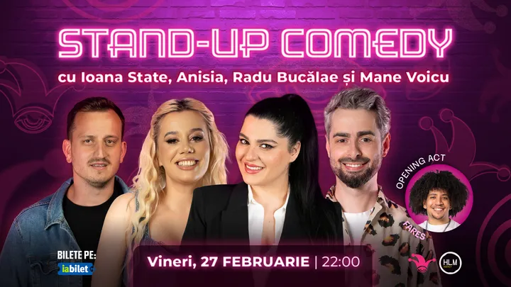 The Fool: Stand-up comedy cu Ioana State, Bucălae, Mane Voicu și Anisia