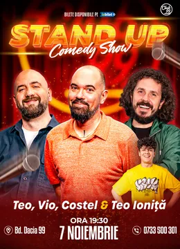 Stand-up Comedy cu Teo, Vio, Costel - Teo Ioniță la Club 99
