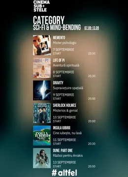 Cinema sub stele: Sci-Fi & Mind-Bending Week