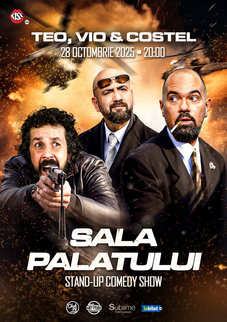 Stand-up comedy cu Teo, Vio si Costel @ Sala Palatului